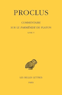 Commentaire sur le Parménide de Platon, t. V, livre 5
